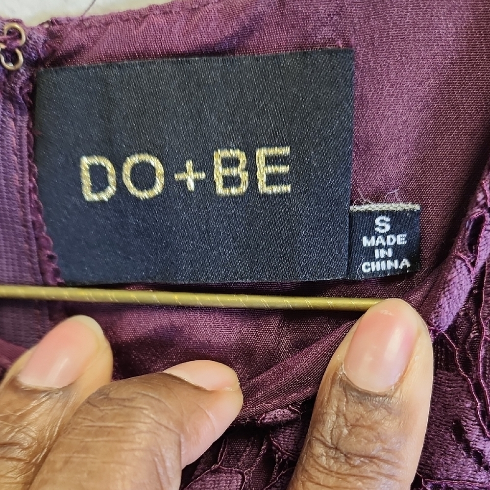 DO+BE Deep Purple Lace Romper - Picture 2 of 4